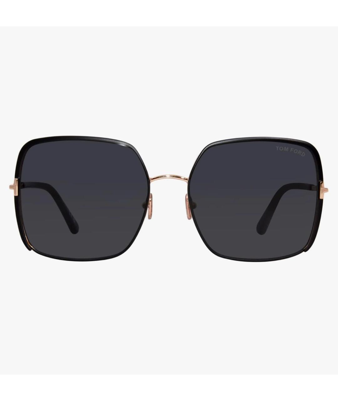 TOM FORD Черные металлические солнцезащитные очки, фото 3