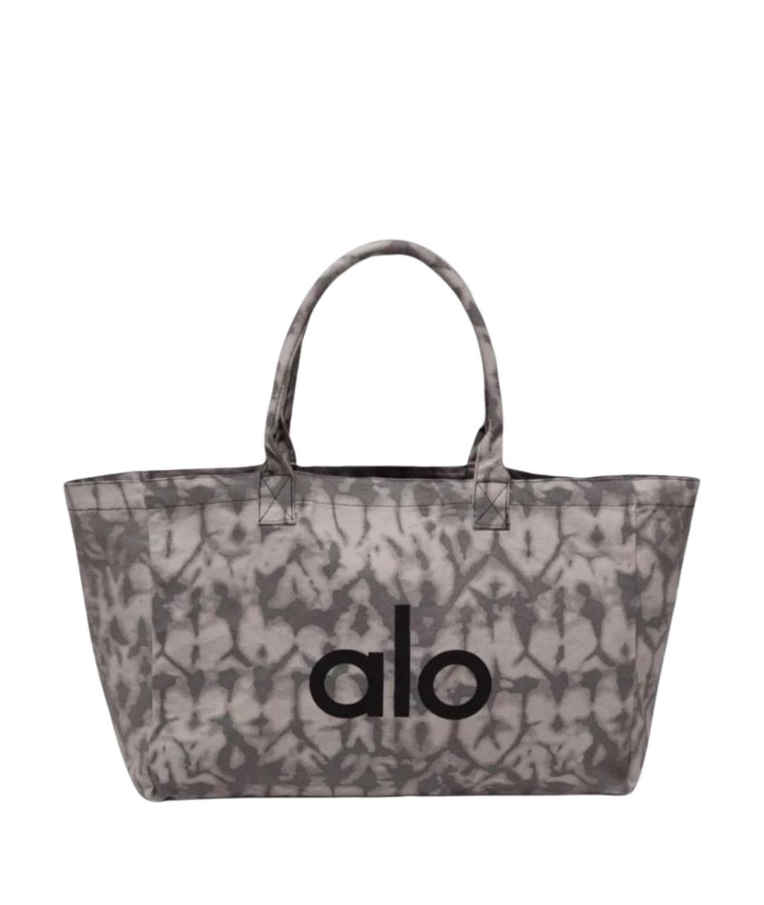 ALO YOGA Серая хлопковая дорожная/спортивная сумка, фото 1