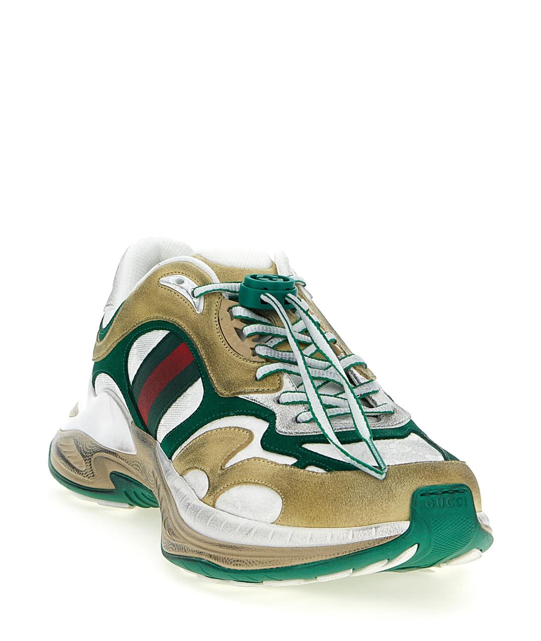 GUCCI Мульти замшевые низкие кроссовки / кеды, фото 2