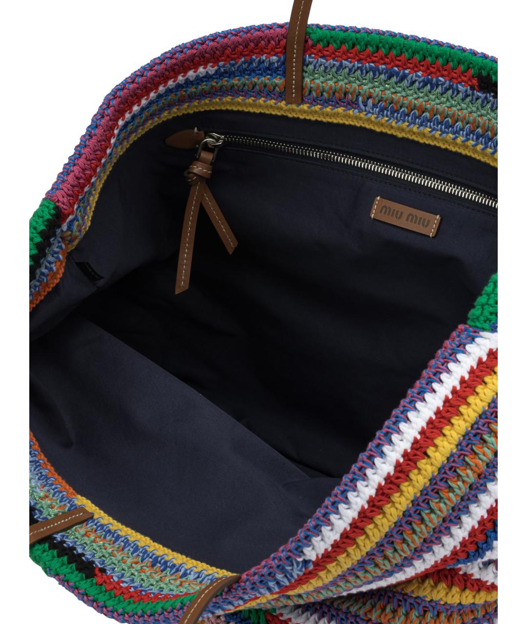MIU MIU Мульти хлопковая сумка тоут, фото 5
