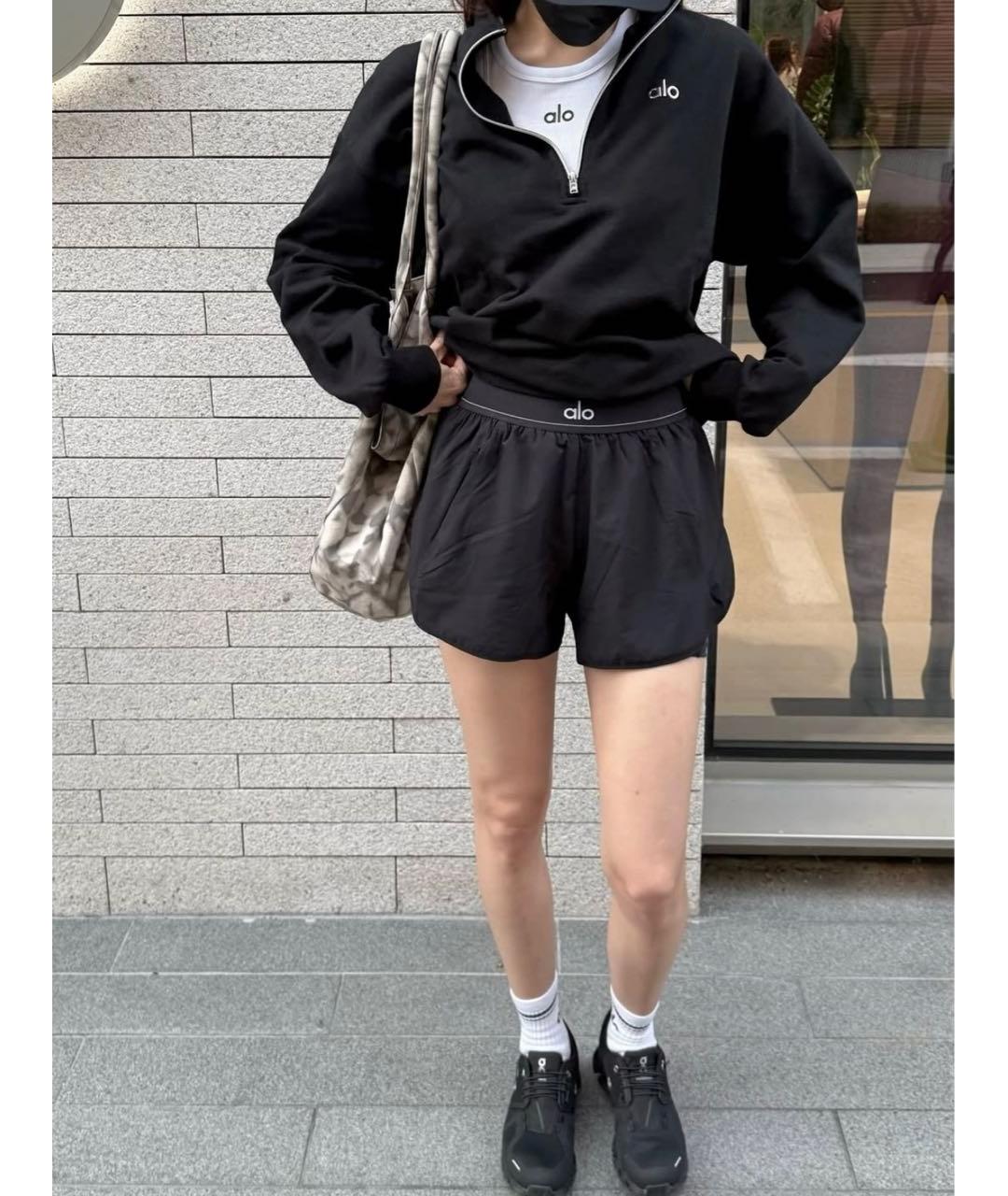 ALO YOGA Черные шорты, фото 4