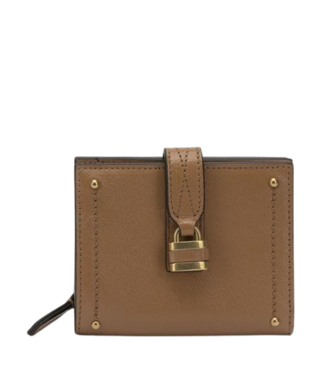 CHLOE Коричневый кожаный кошелек, фото 1