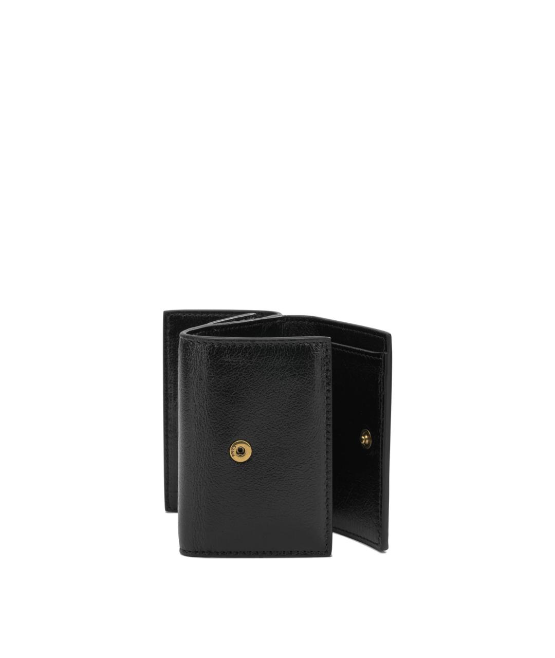 CHLOE Черный кожаный кошелек, фото 5