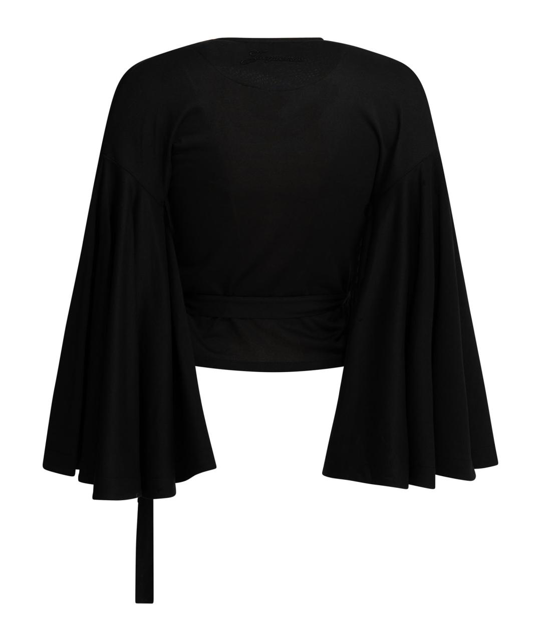JACQUEMUS Черная полиэстеровая блузы, фото 2