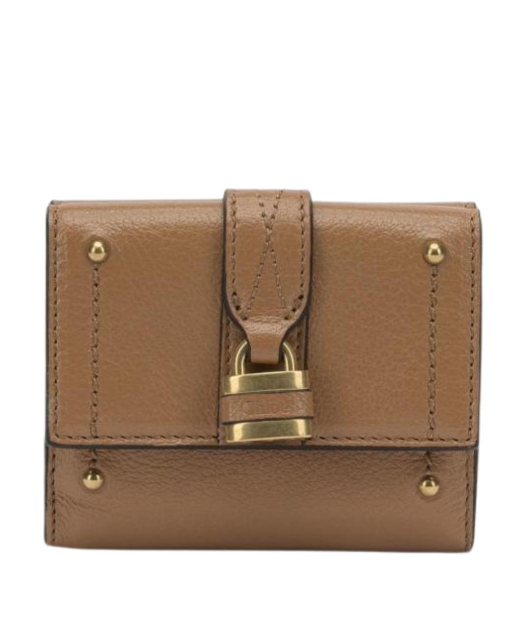 CHLOE Коричневый кожаный кошелек, фото 1