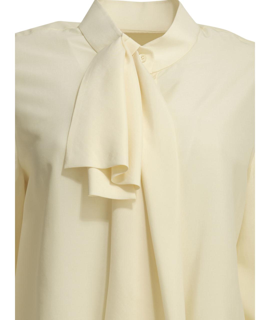 GIVENCHY Бежевая шелковая блузы, фото 3