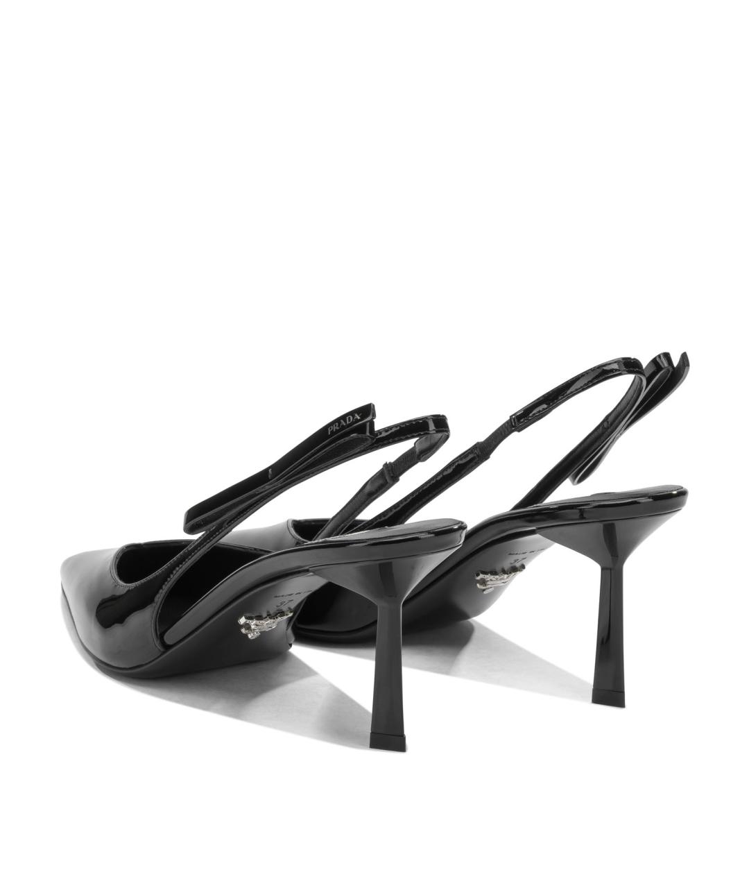 PRADA Черные кожаные туфли, фото 4
