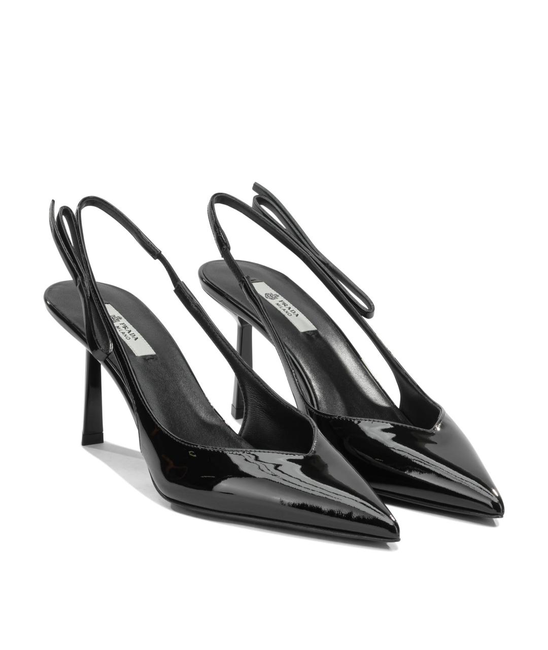 PRADA Черные кожаные туфли, фото 2