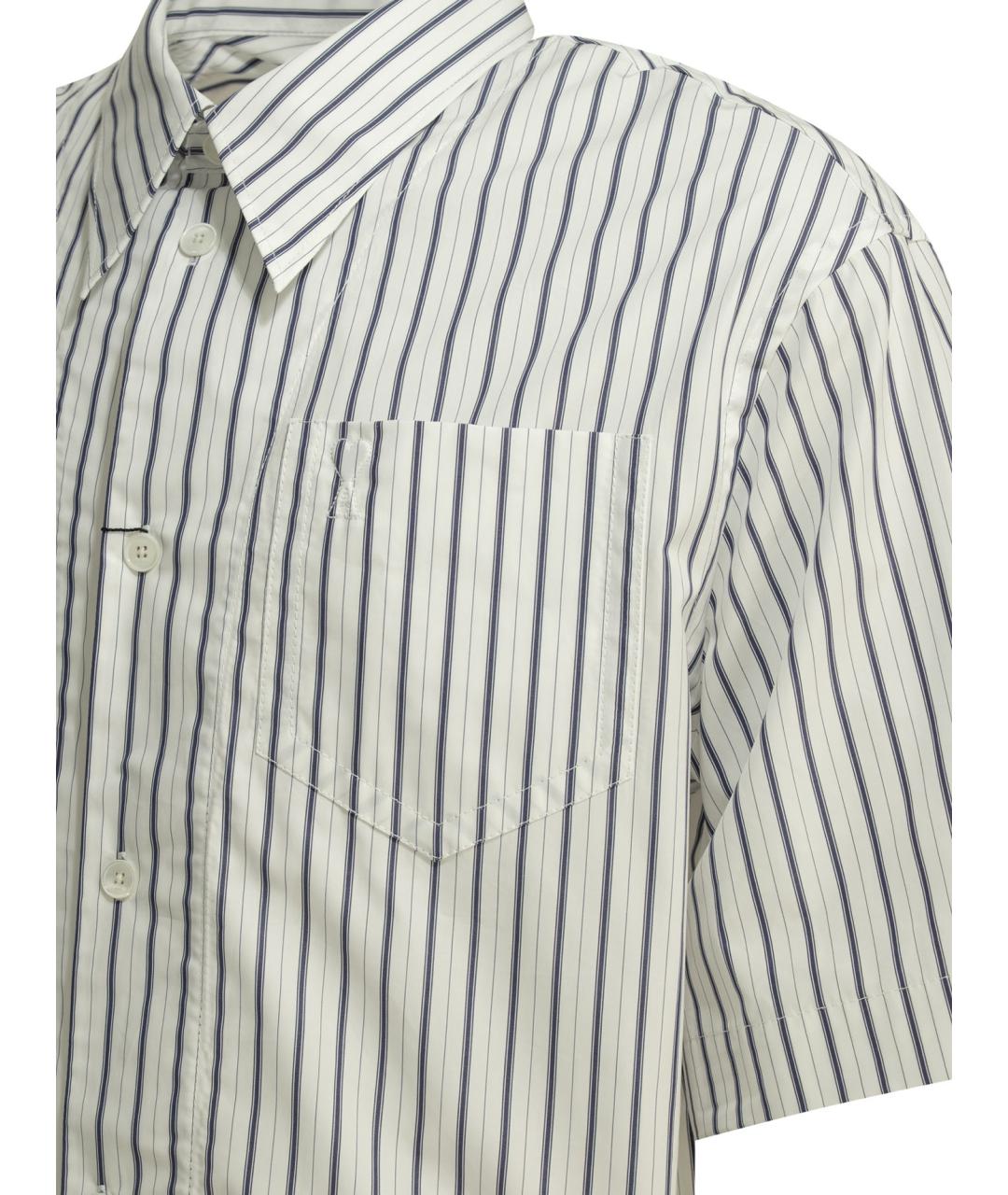 Ami Paris Белая хлопковая кэжуал рубашка, фото 4