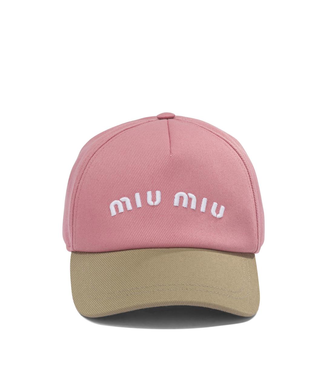 MIU MIU Розовая хлопковая кепка, фото 1