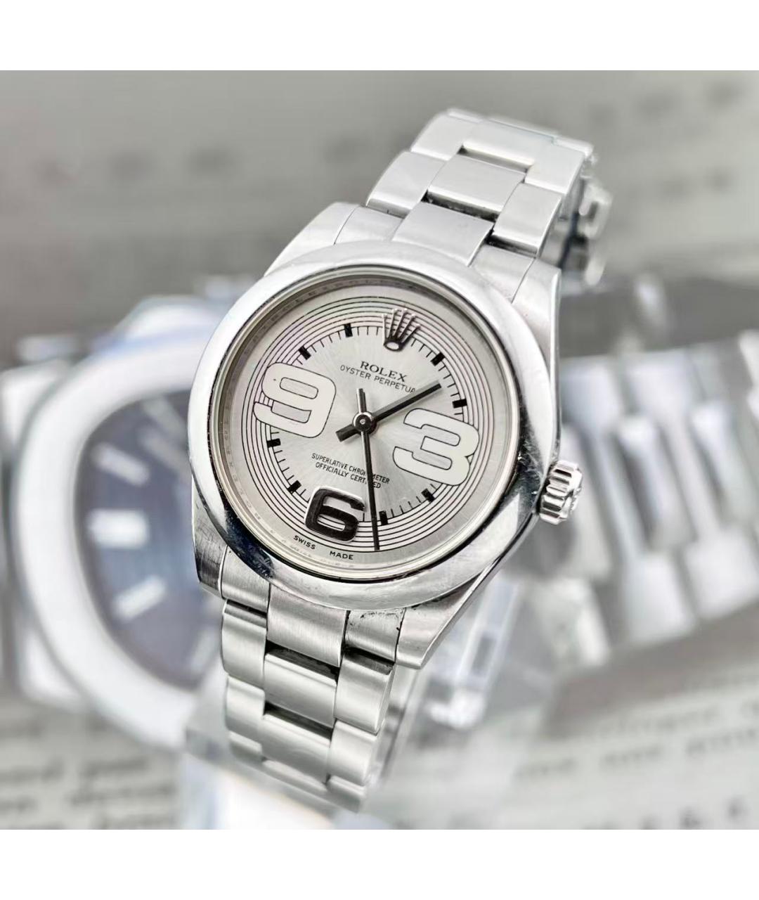 ROLEX Серебряные часы, фото 3