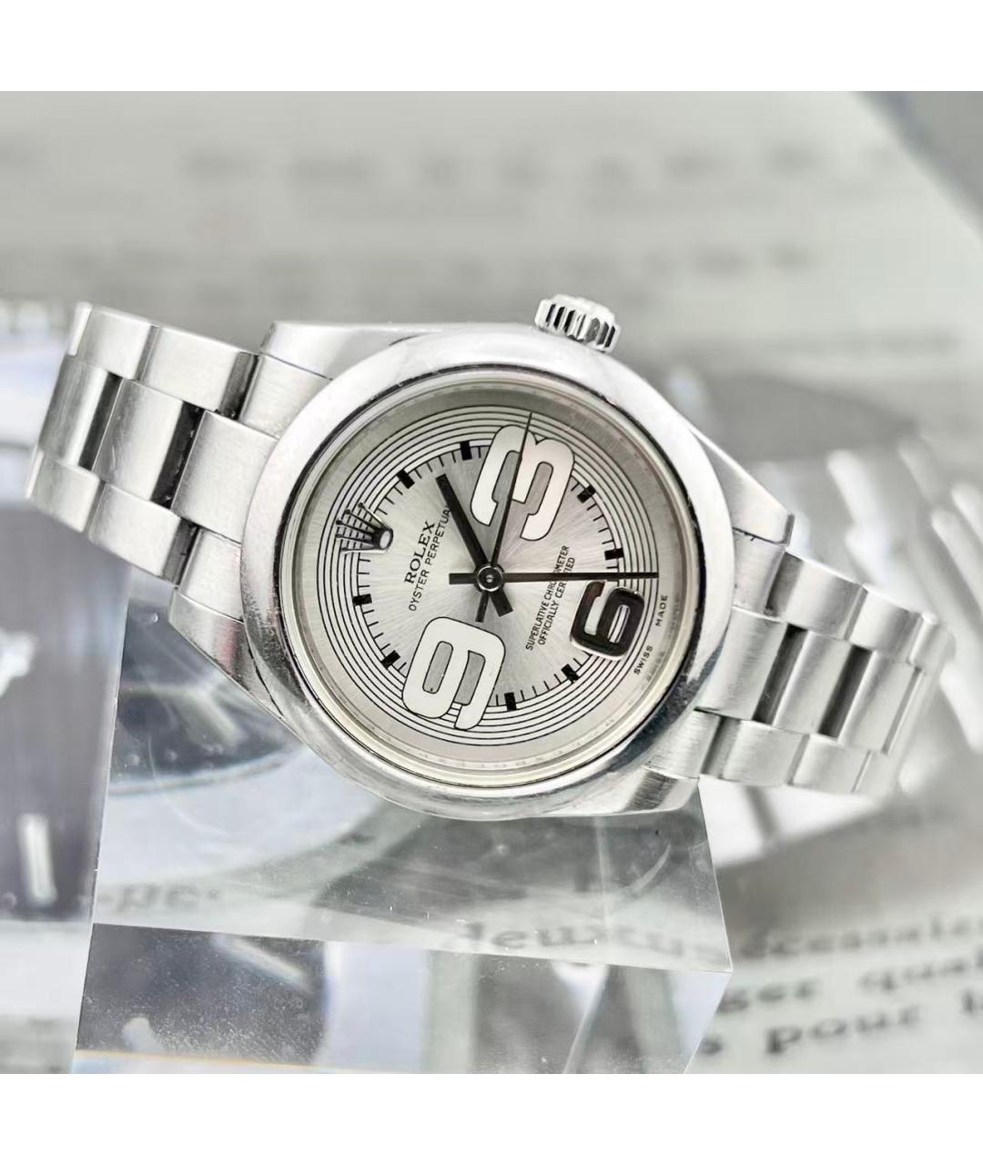 ROLEX Серебряные часы, фото 5