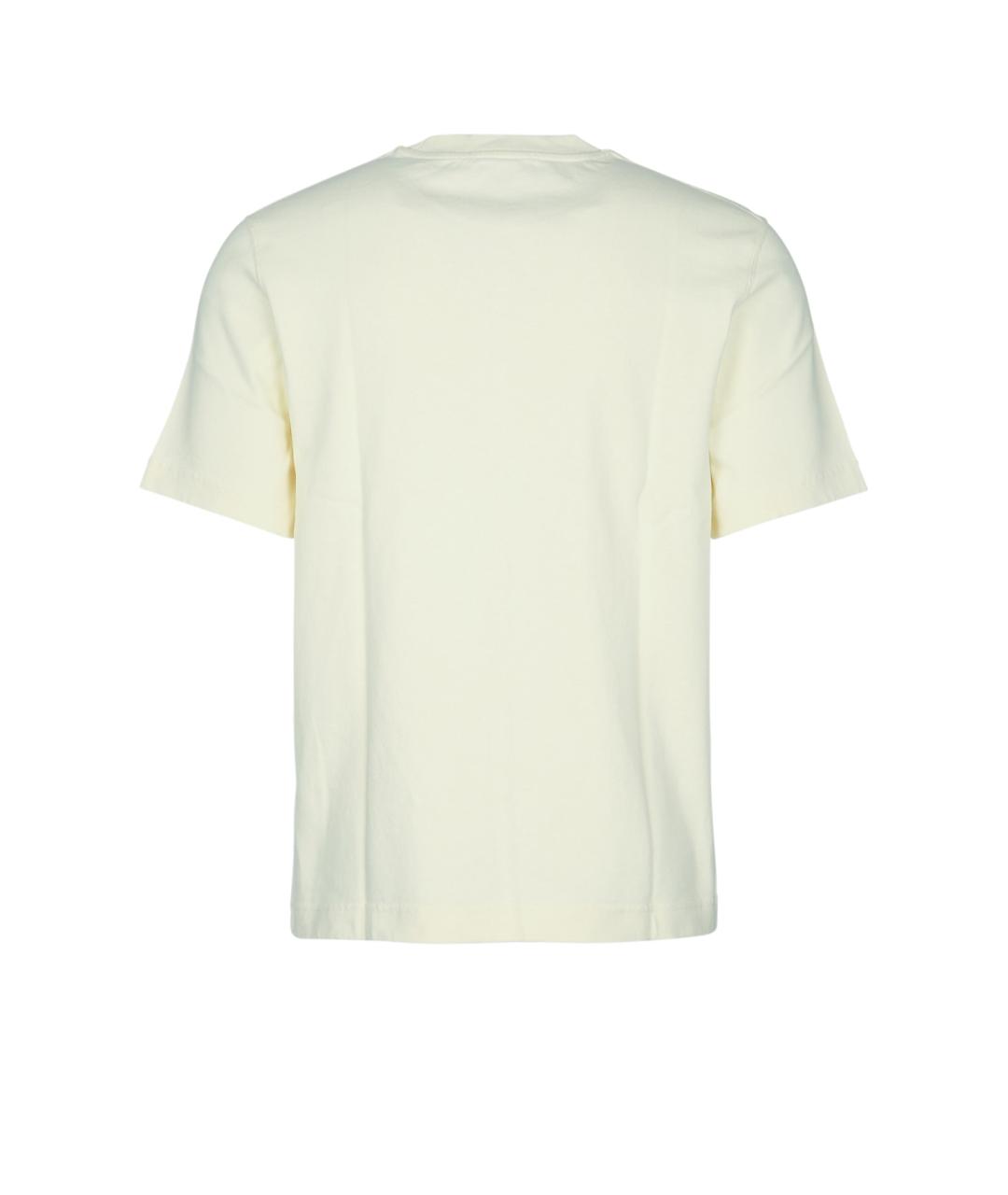 JACQUEMUS Бежевая хлопковая футболка, фото 2