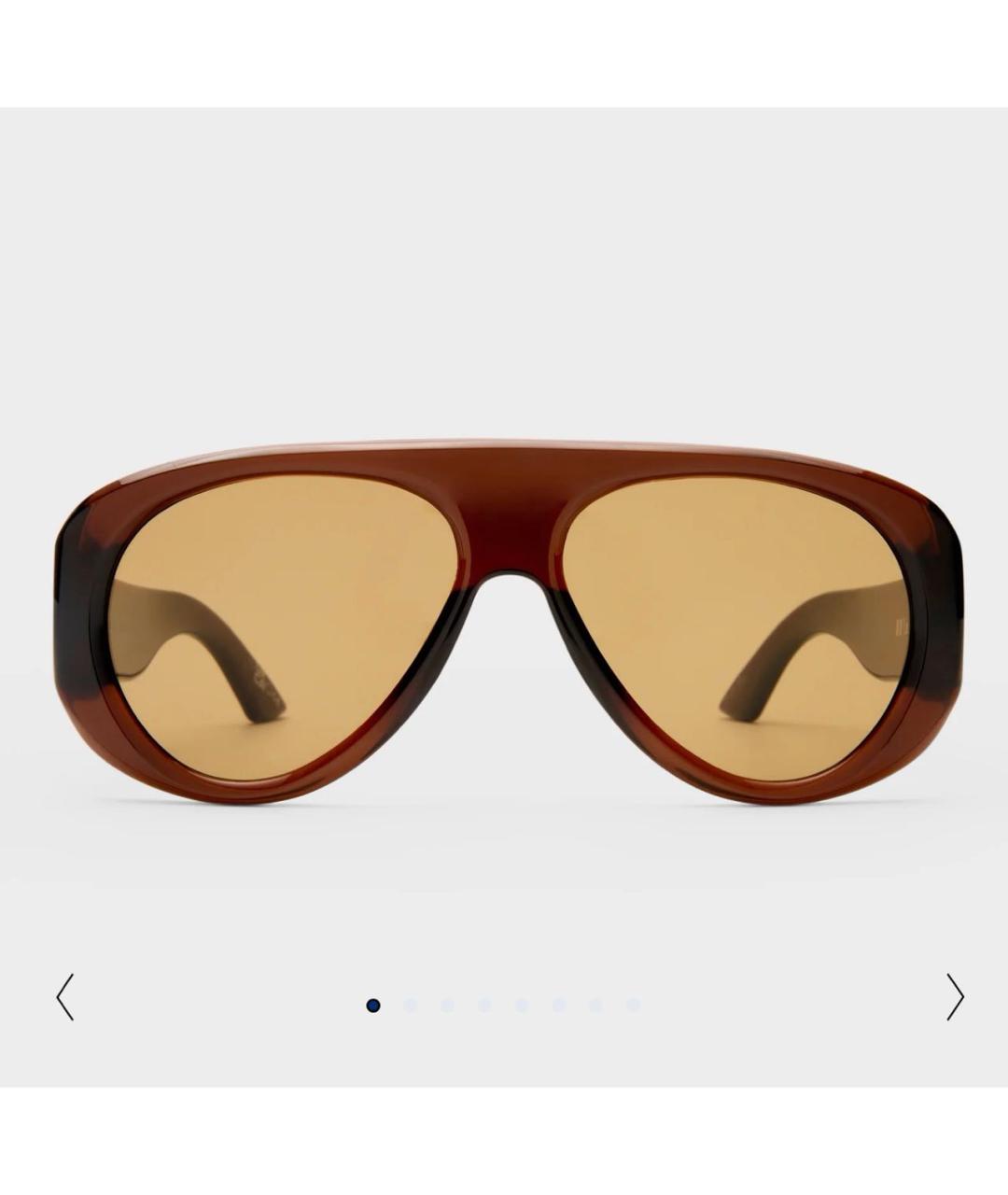 LE SPECS Коричневые пластиковые солнцезащитные очки, фото 8