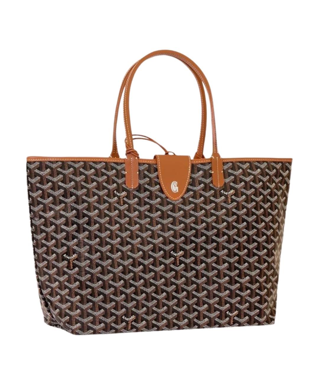 GOYARD Коричневая сумка тоут, фото 1