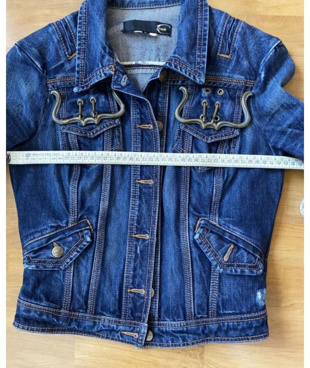 JUST CAVALLI Синяя деним куртка, фото 7