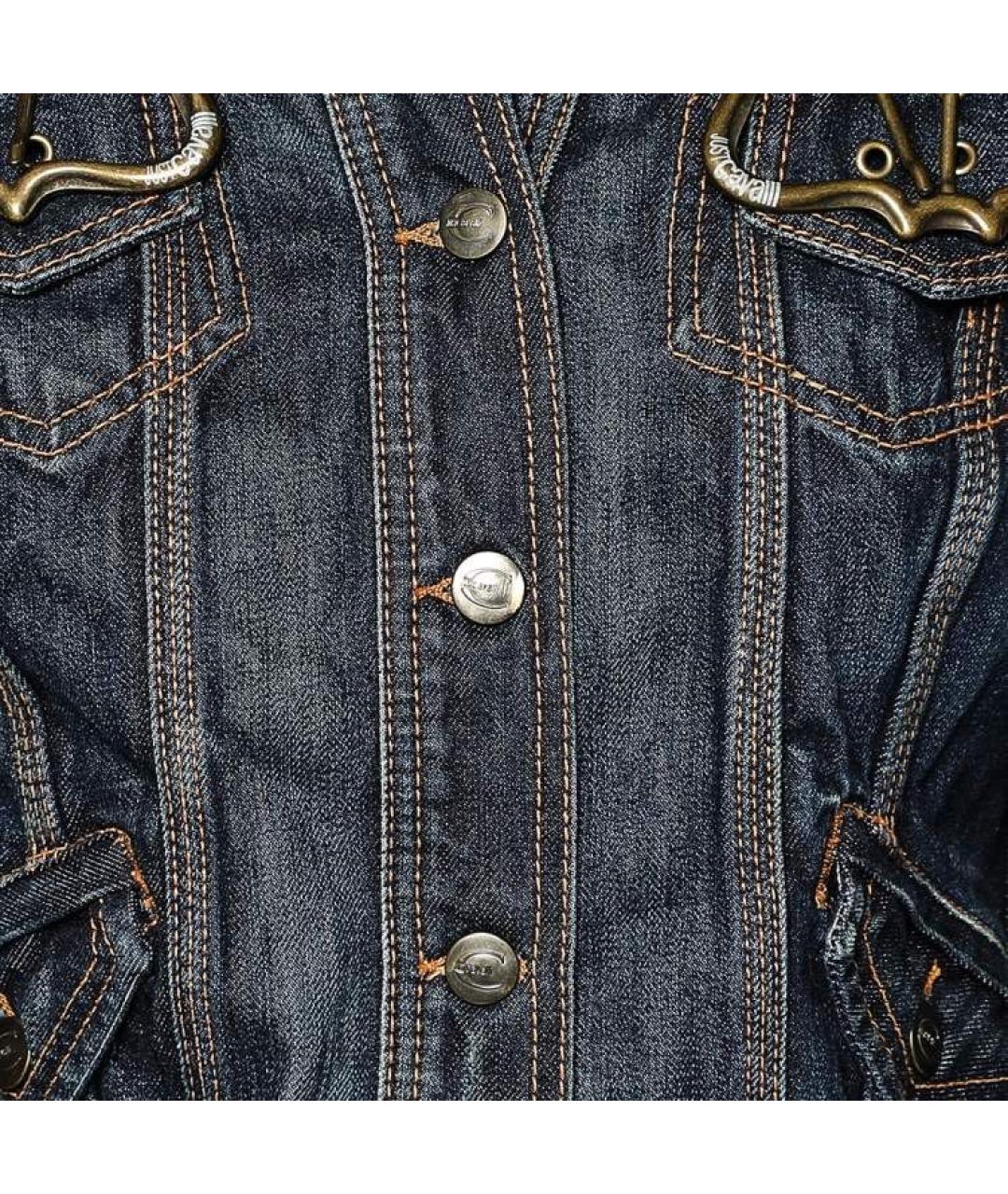 JUST CAVALLI Синяя деним куртка, фото 4