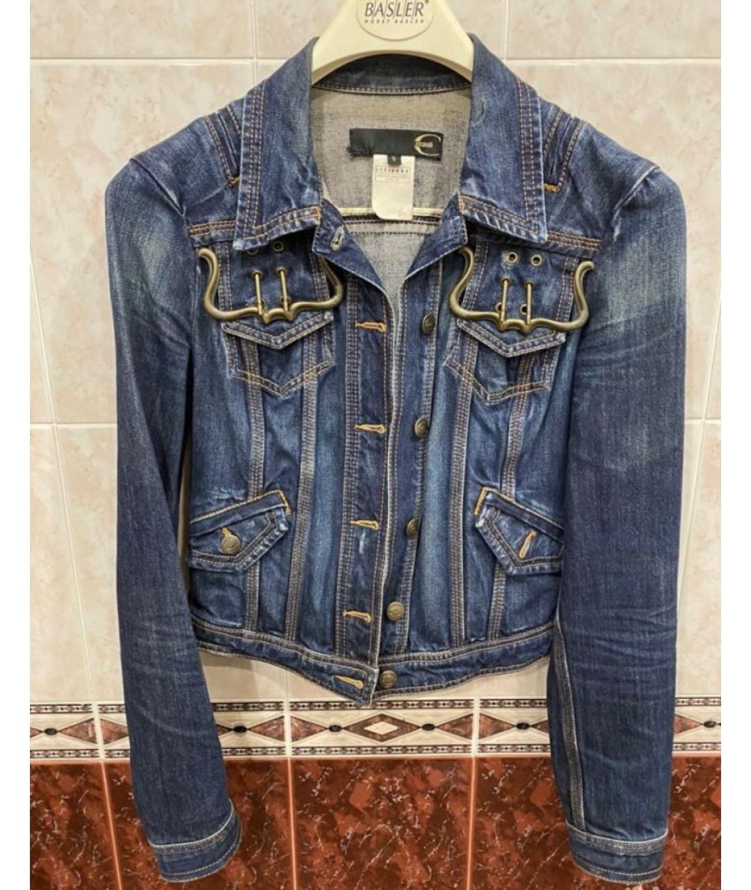 JUST CAVALLI Синяя деним куртка, фото 9