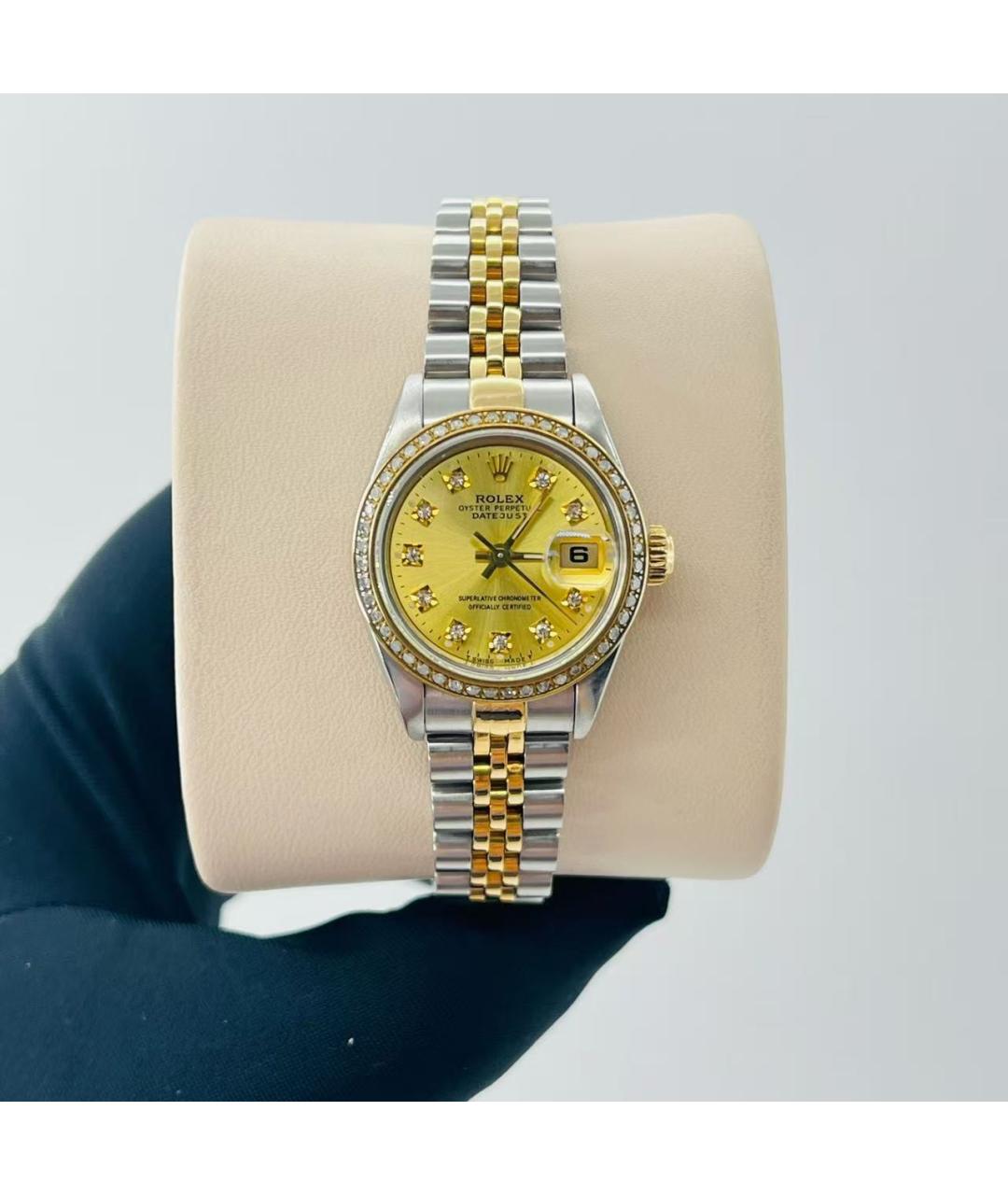 ROLEX Желтые часы, фото 2