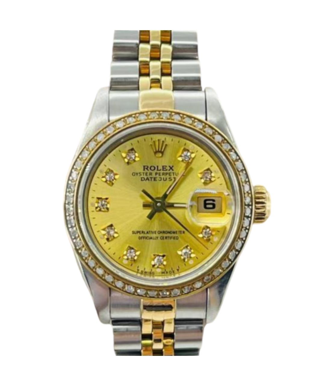 ROLEX Желтые часы, фото 1