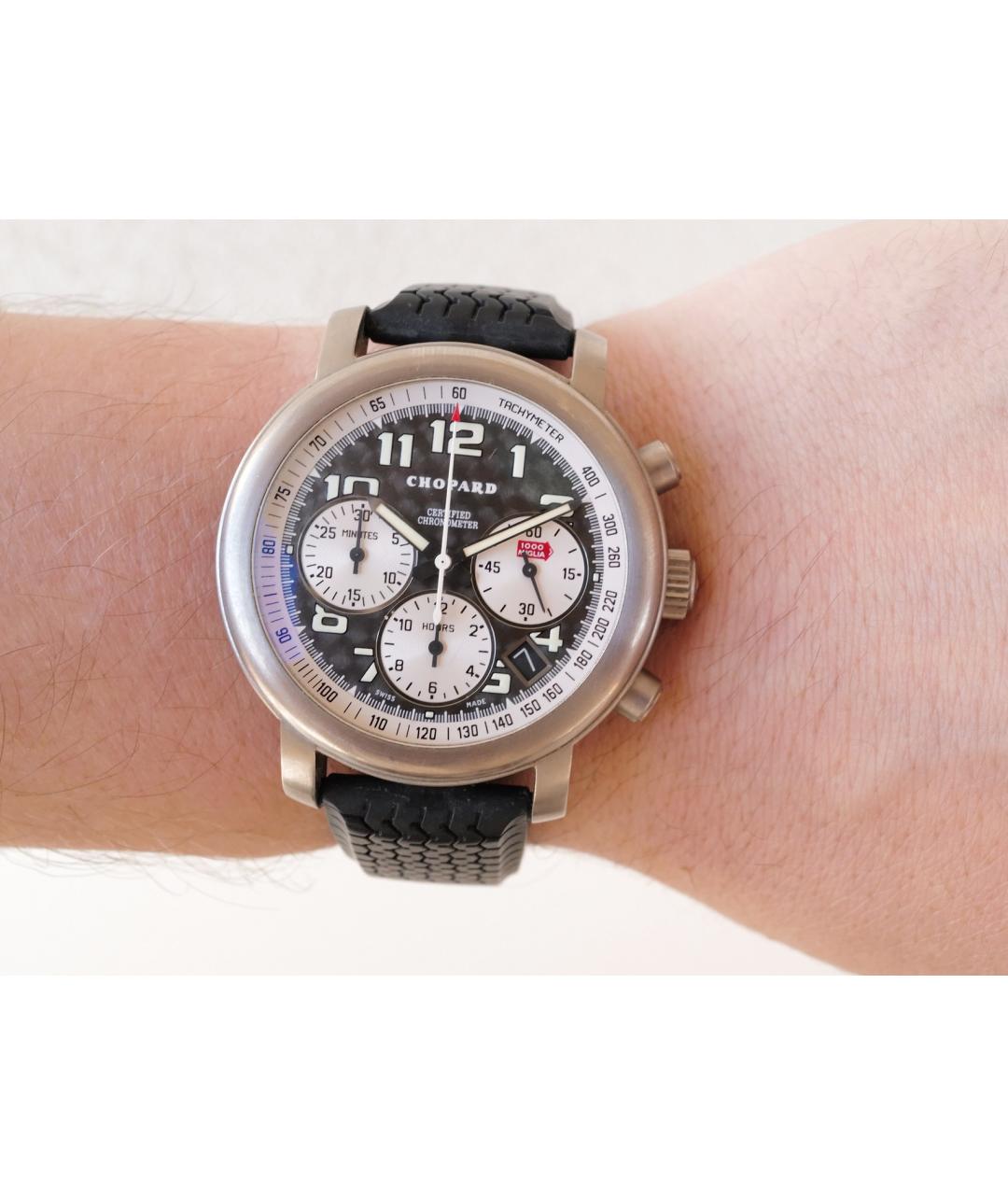 CHOPARD Черные металлические часы, фото 2