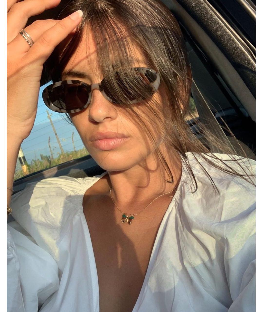 LE SPECS Коричневые пластиковые солнцезащитные очки, фото 5