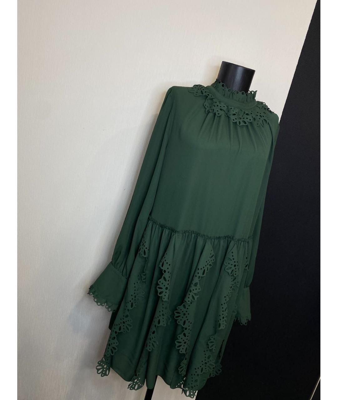 SEE BY CHLOE Зеленые полиэстеровое повседневное платье, фото 2