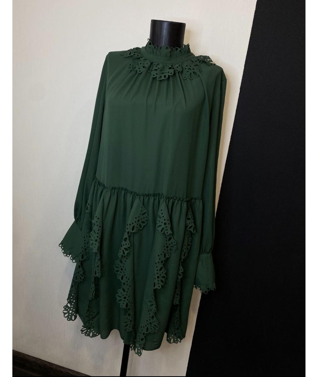 SEE BY CHLOE Зеленые полиэстеровое повседневное платье, фото 7