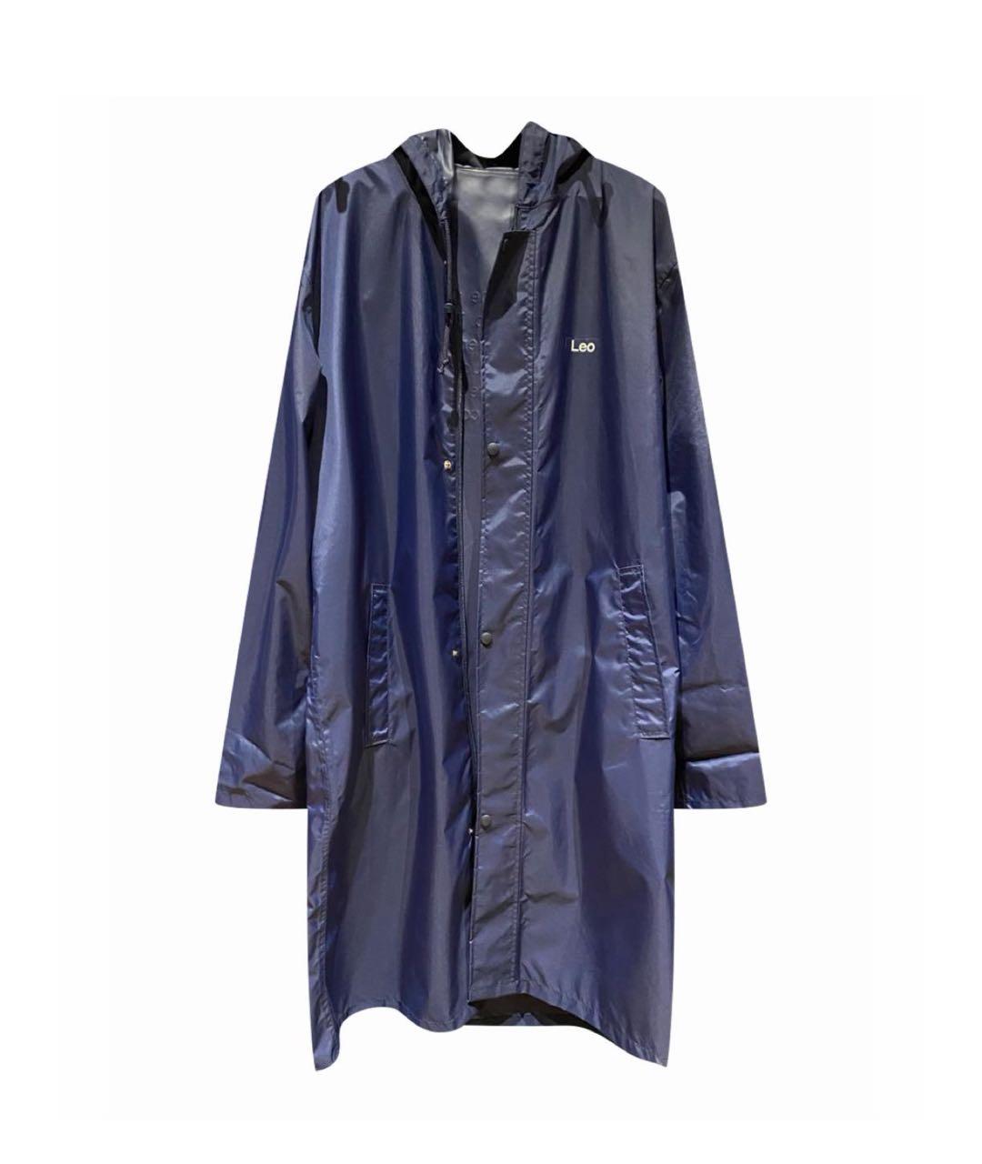 VETEMENTS Темно-синий полиуретановый тренч/плащ, фото 5