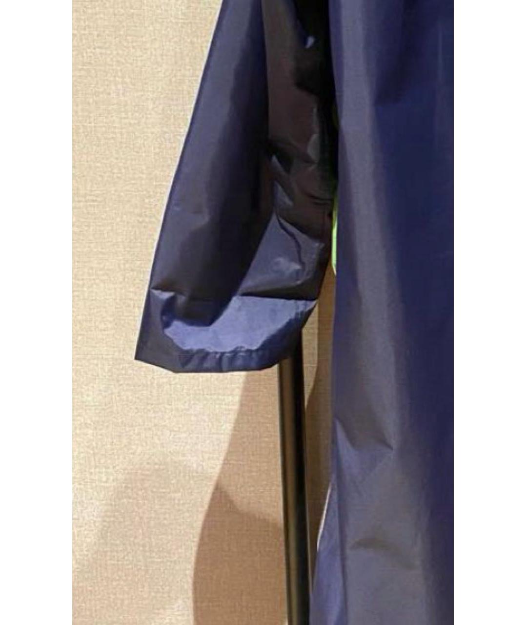 VETEMENTS Темно-синий полиуретановый тренч/плащ, фото 4