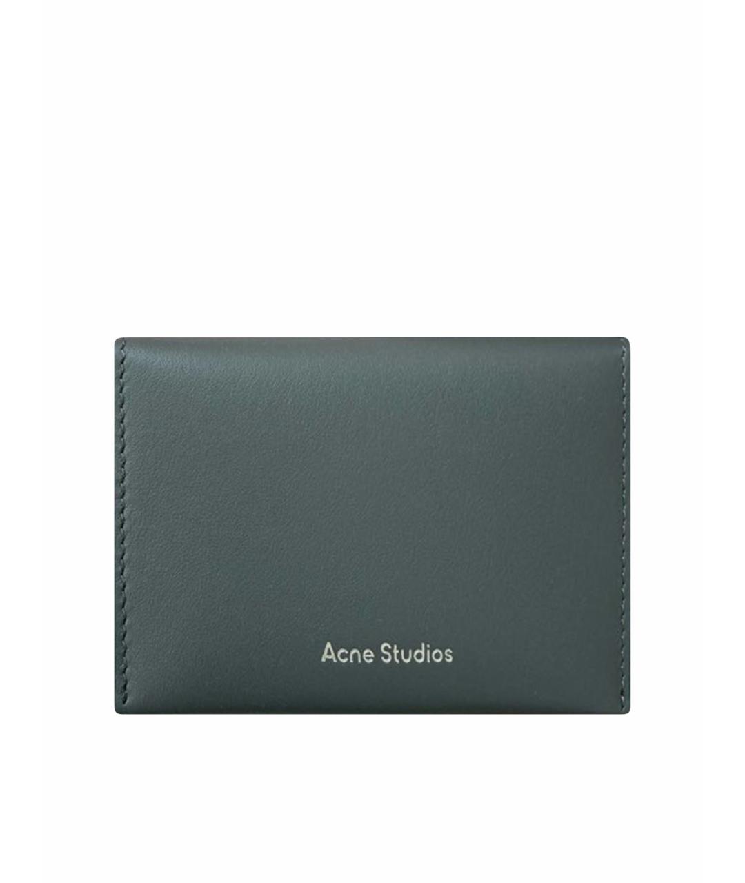 ACNE STUDIOS Серый кожаный кардхолдер, фото 1