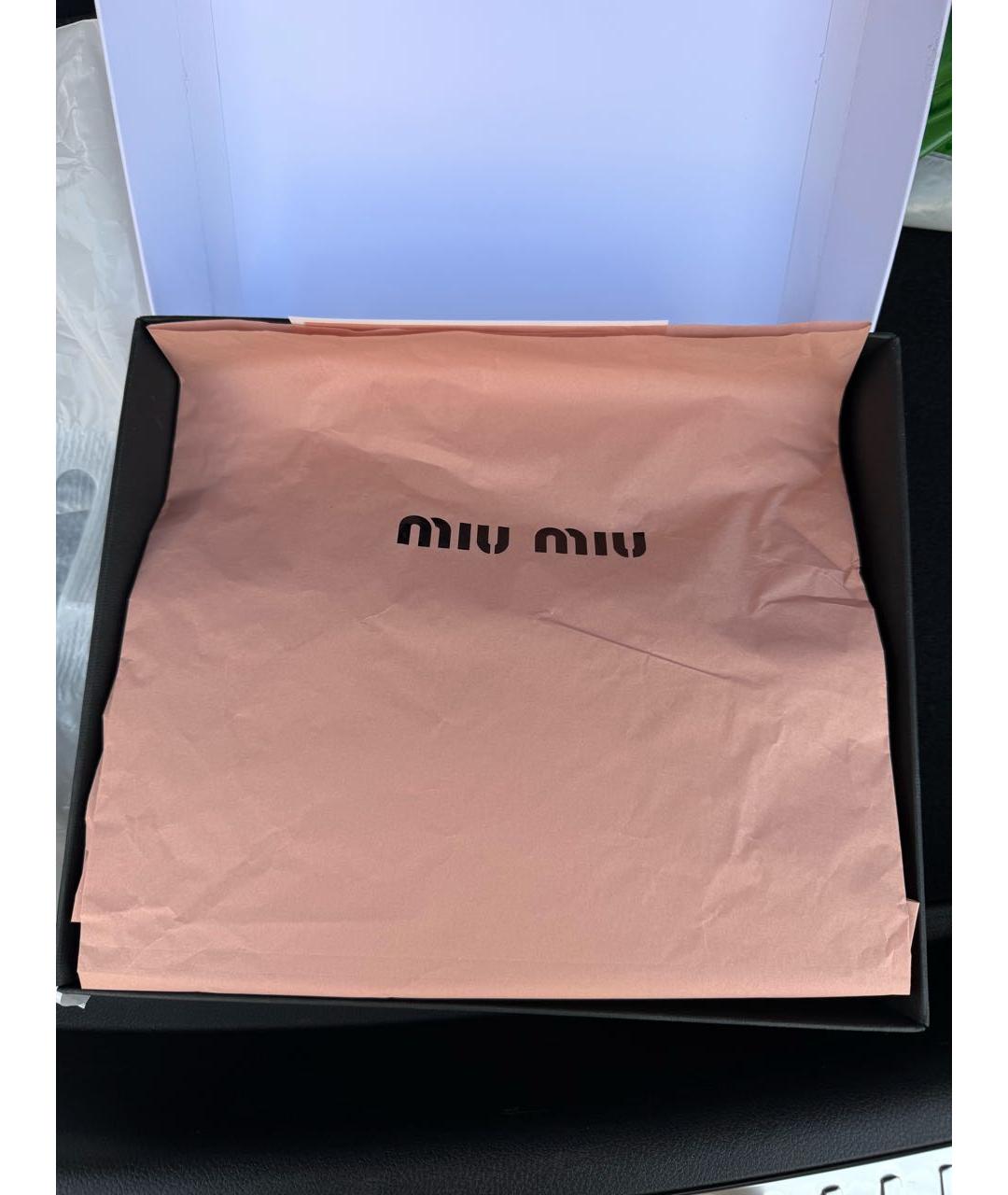 MIU MIU Розовая замшевая сумка с короткими ручками, фото 4