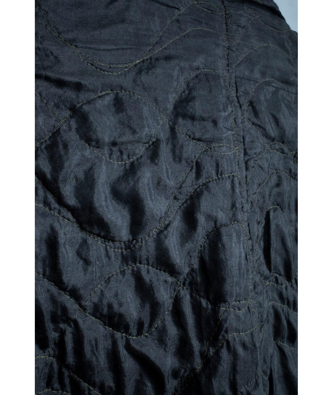 YOHJI YAMAMOTO Черный шелковый жакет/пиджак, фото 9