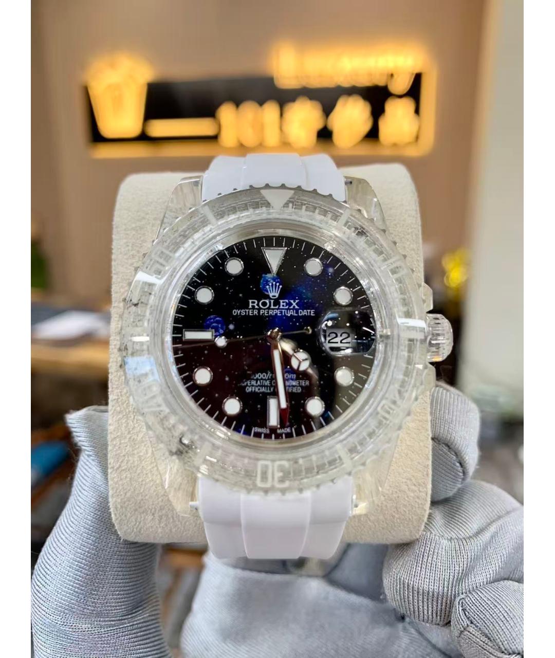 ROLEX Белые часы, фото 4