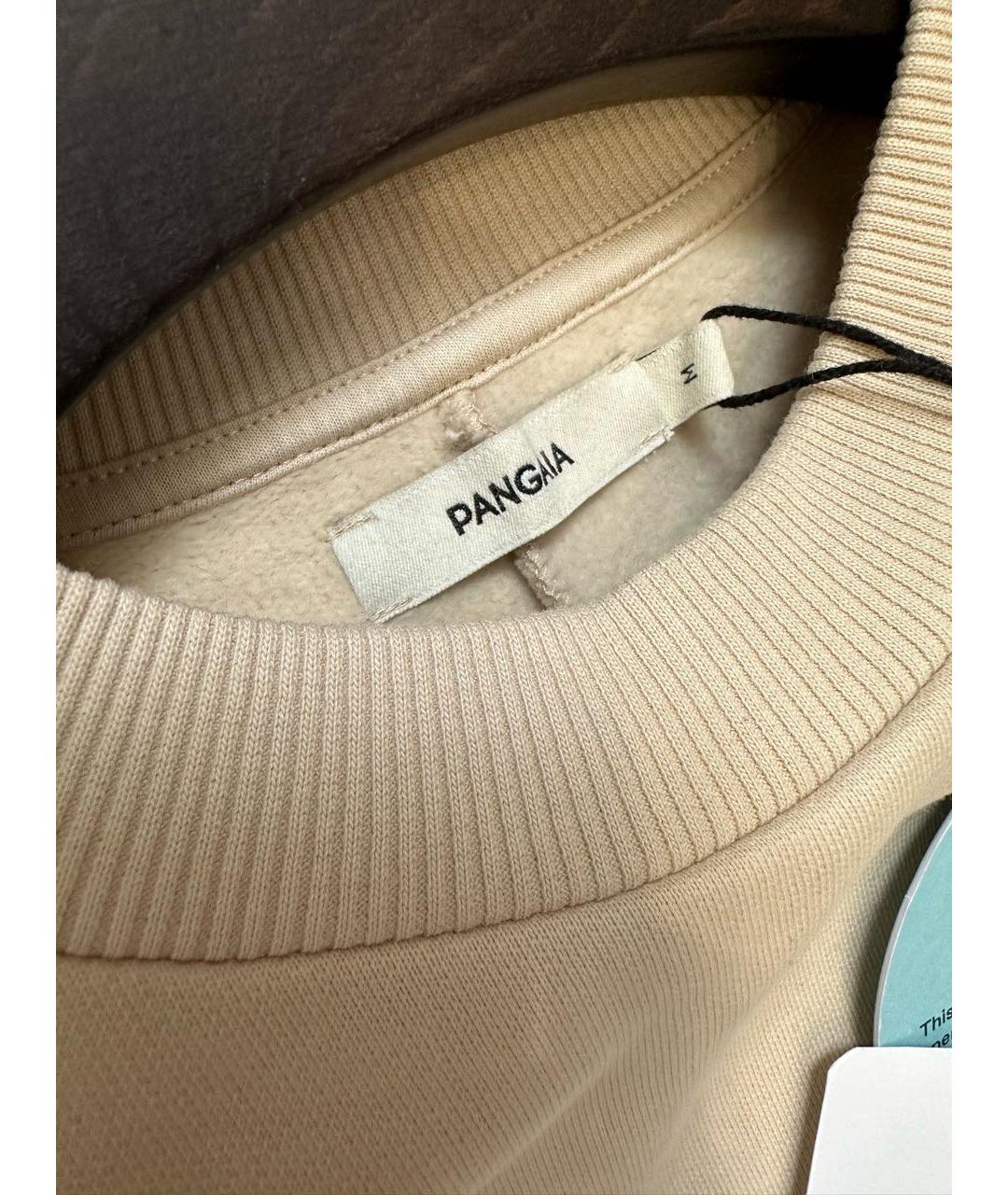 THE PANGAIA Бежевое хлопковое повседневное платье, фото 4