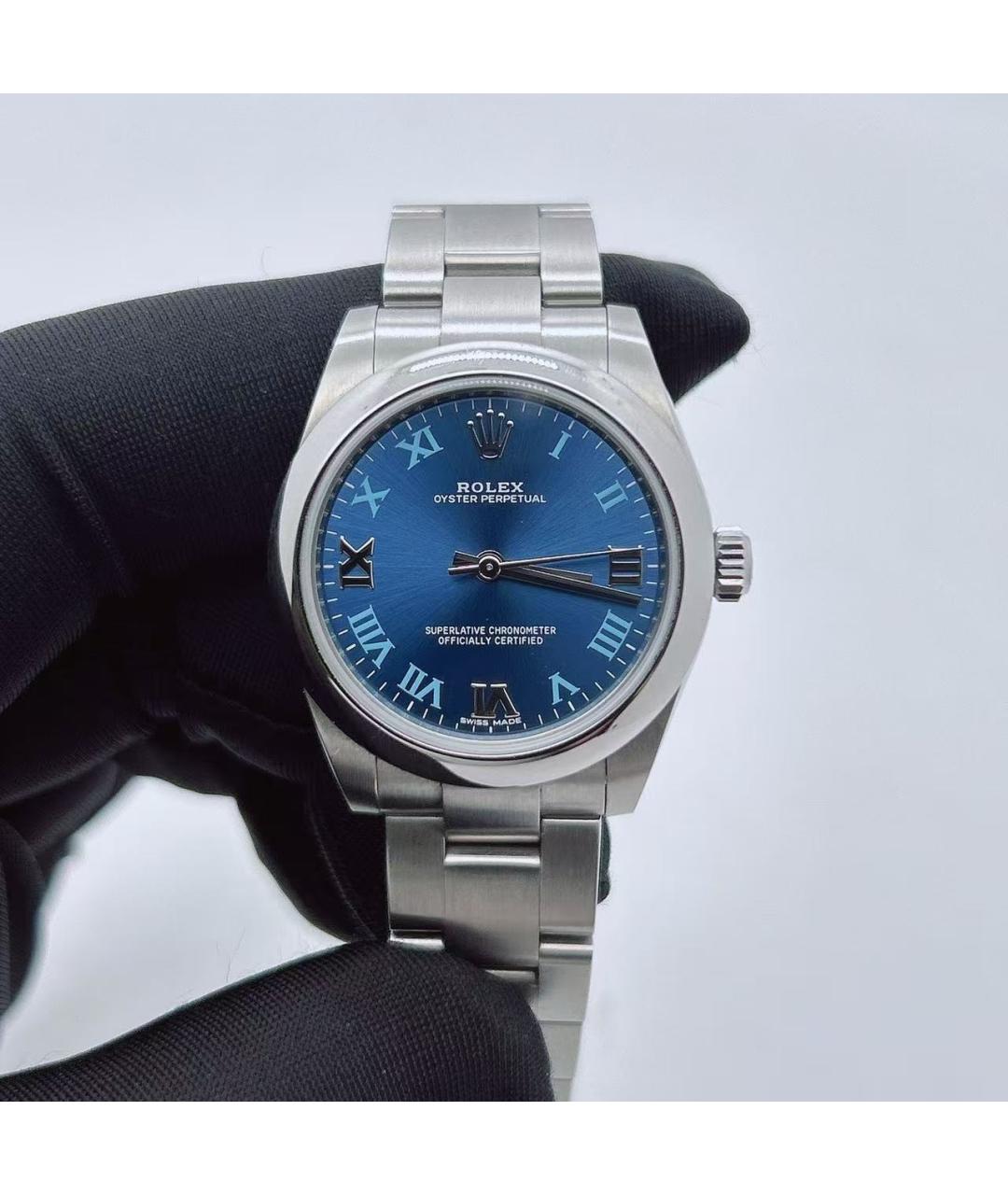 ROLEX Серебряные часы, фото 4