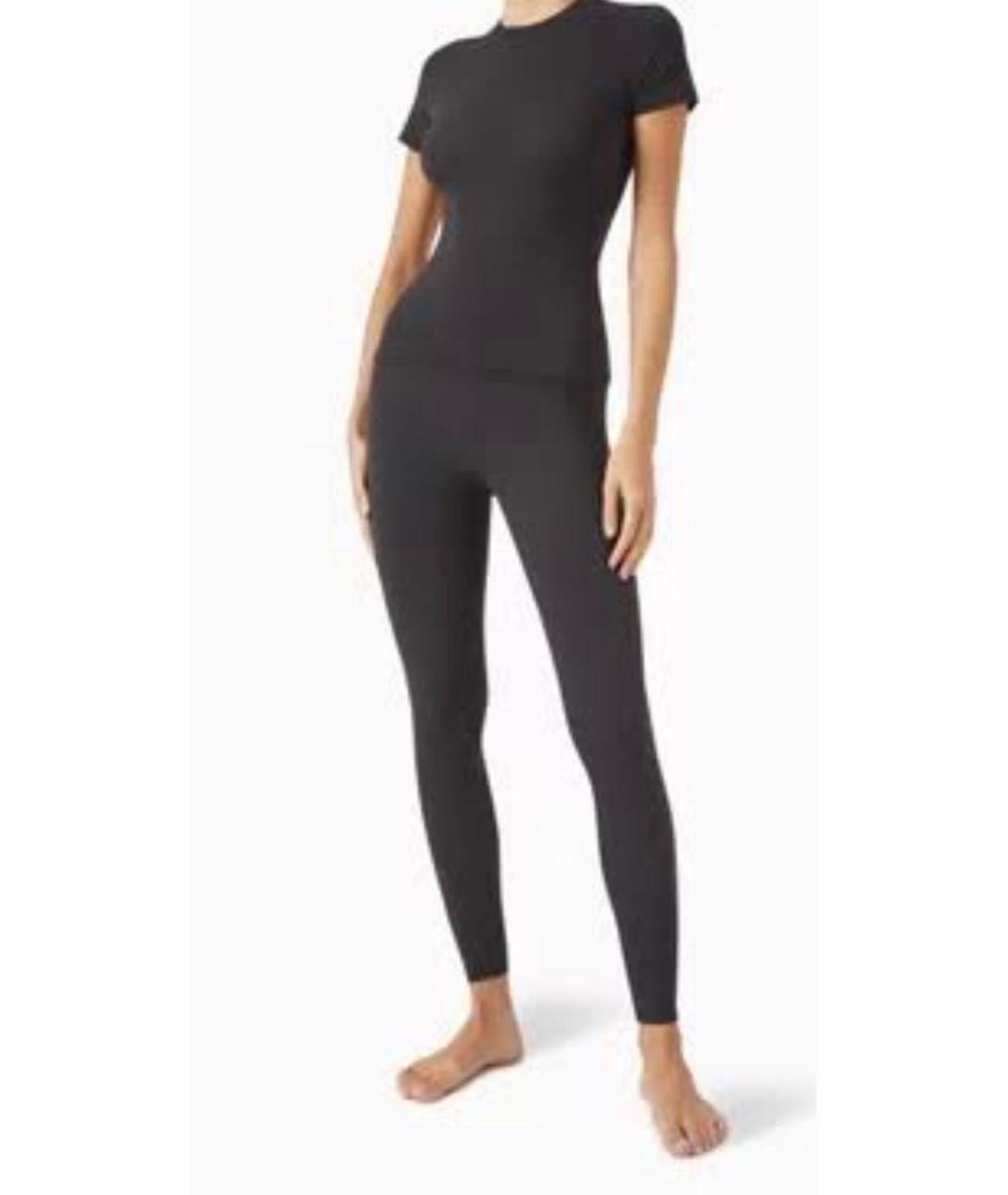 SKIMS Черные полиамидовые леггинсы и велосипедки, фото 5