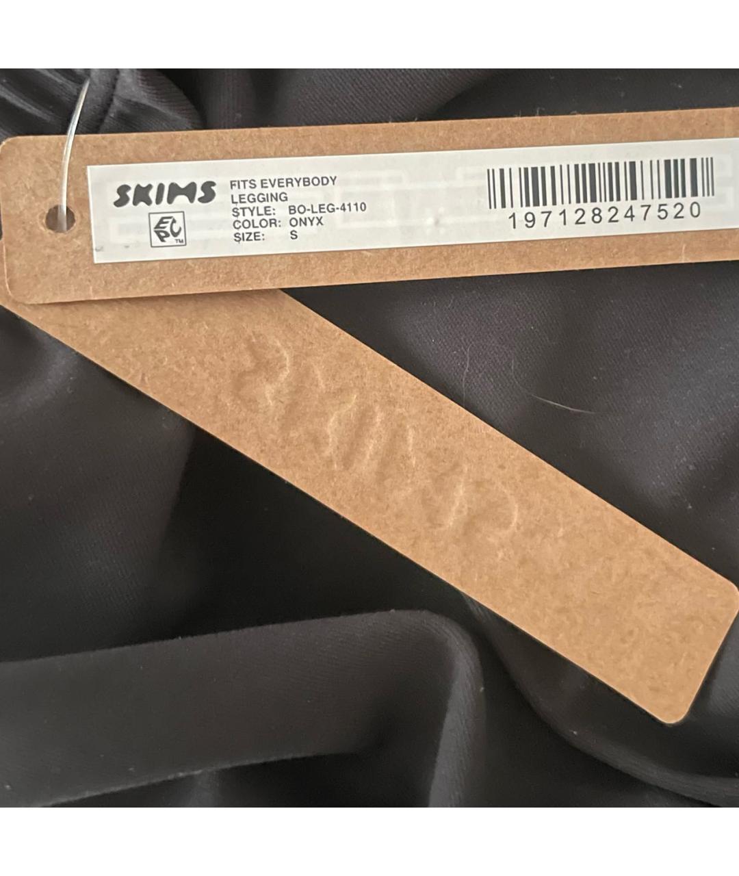 SKIMS Черные полиамидовые леггинсы и велосипедки, фото 4