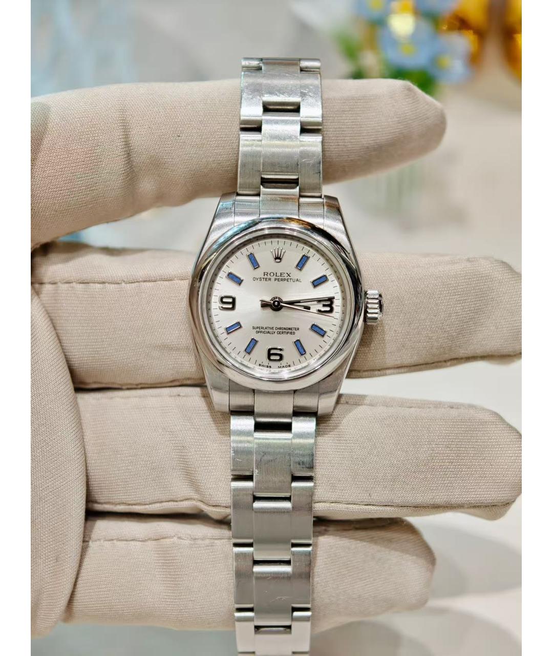 ROLEX Серебряные часы, фото 6