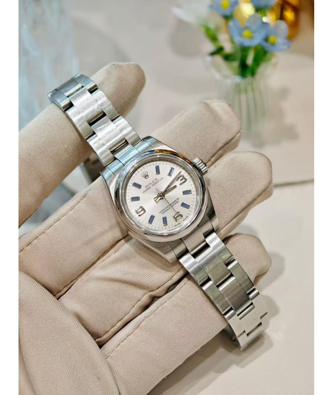 ROLEX Серебряные часы, фото 3