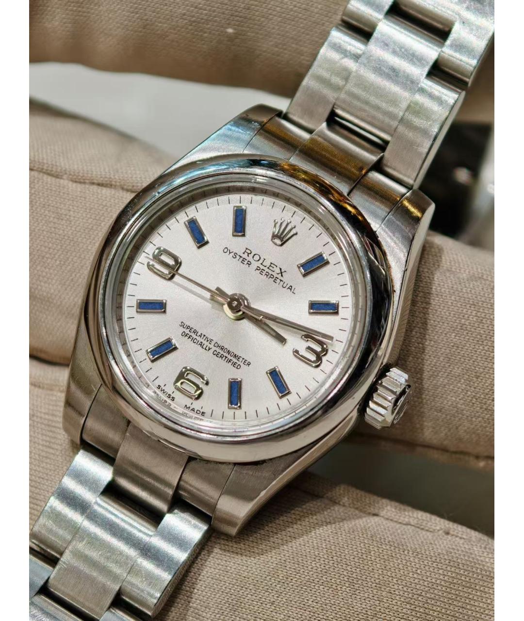 ROLEX Серебряные часы, фото 5