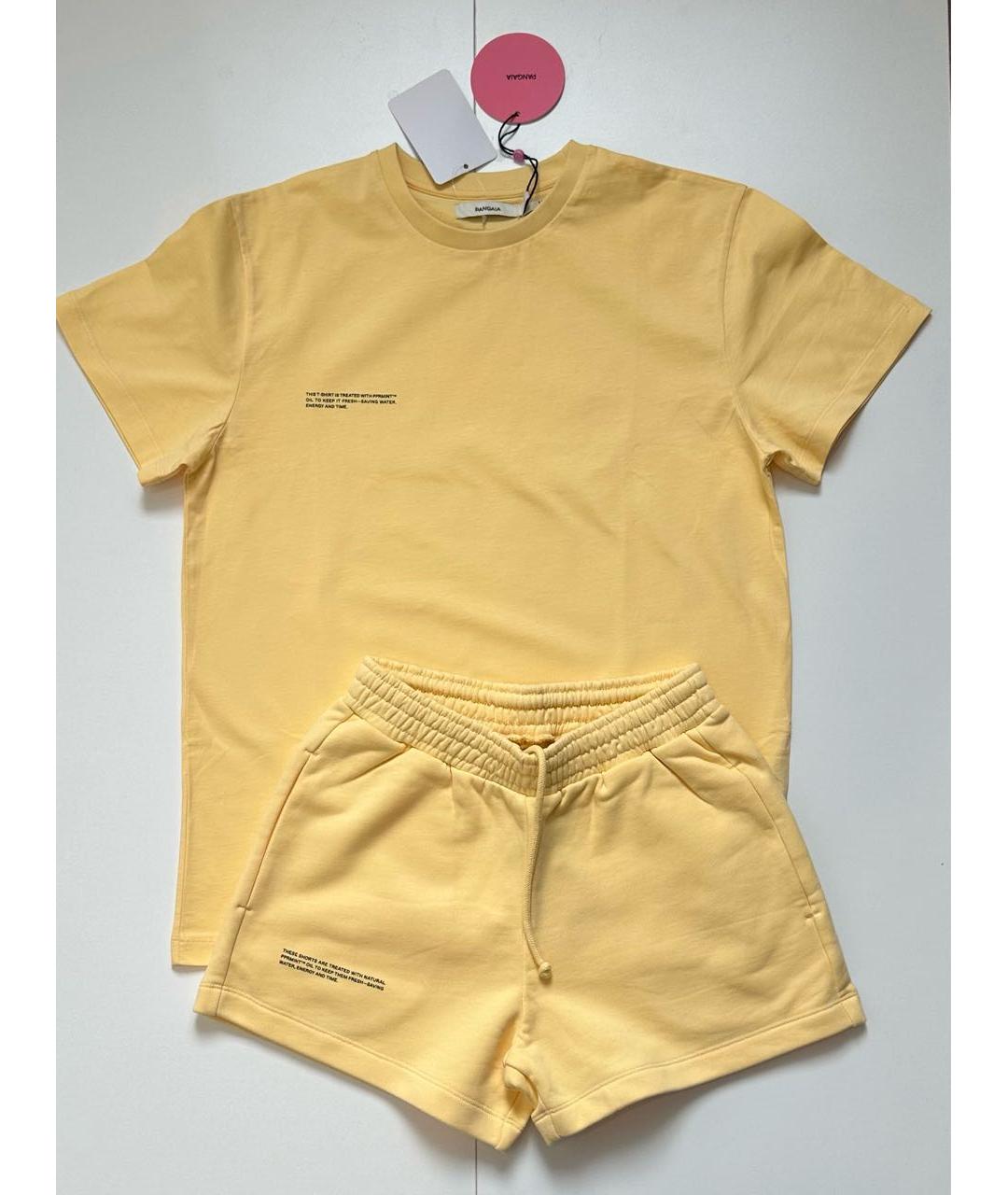 THE PANGAIA Желтый хлопковый костюм с брюками, фото 5