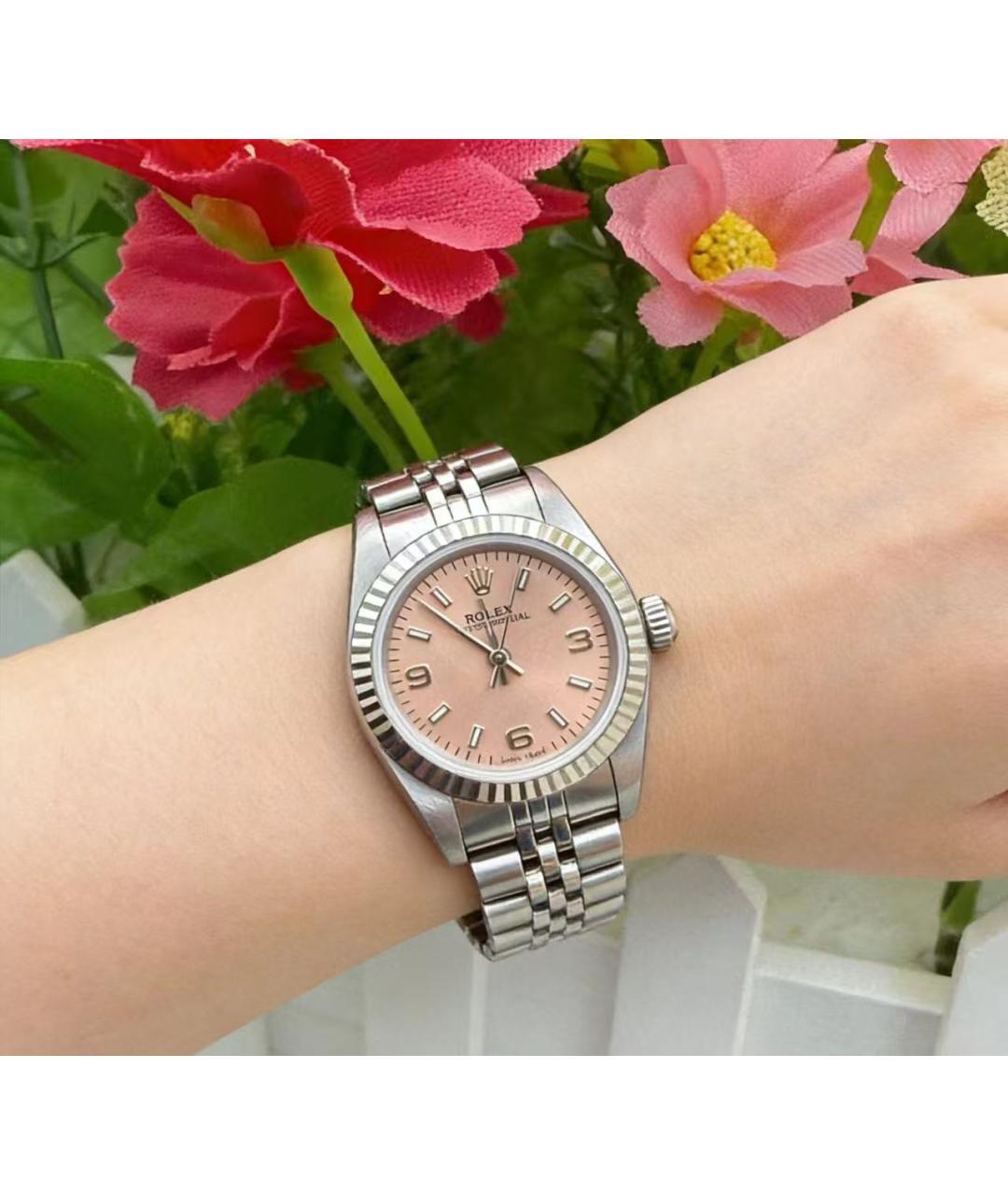 ROLEX Серебряные часы, фото 5