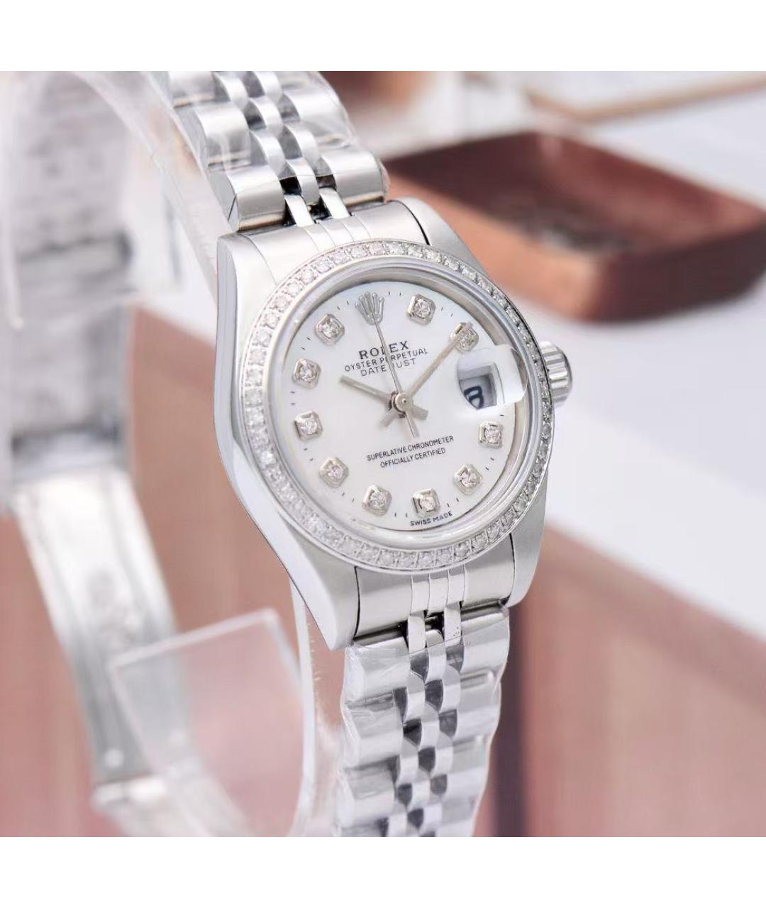 ROLEX Серебряные часы, фото 4