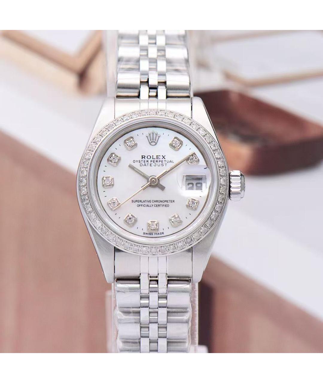 ROLEX Серебряные часы, фото 2