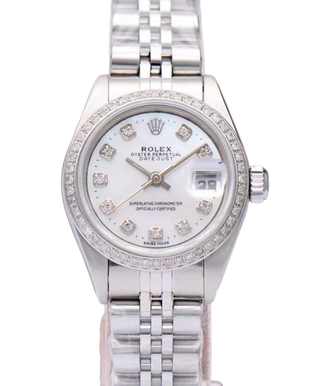 ROLEX Серебряные часы, фото 1