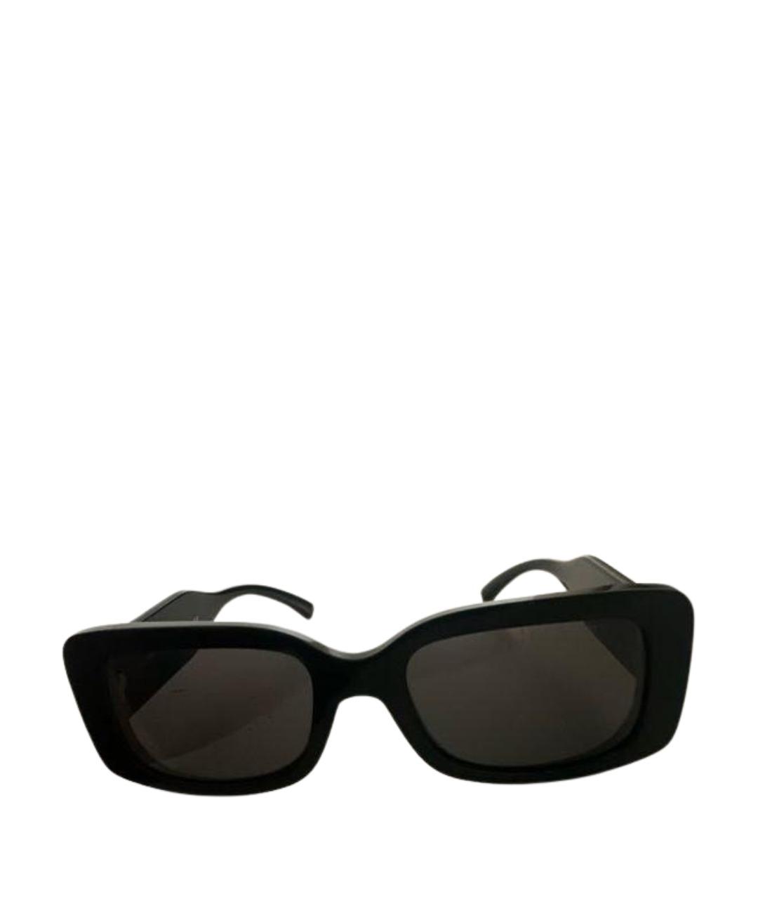 VERSACE Черные пластиковые солнцезащитные очки, фото 1