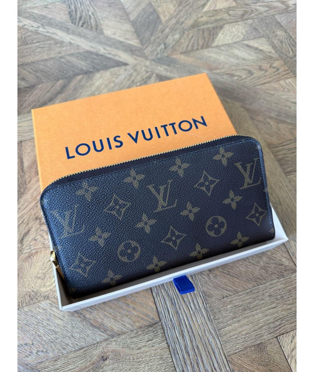 LOUIS VUITTON Коричневый кошелек, фото 3