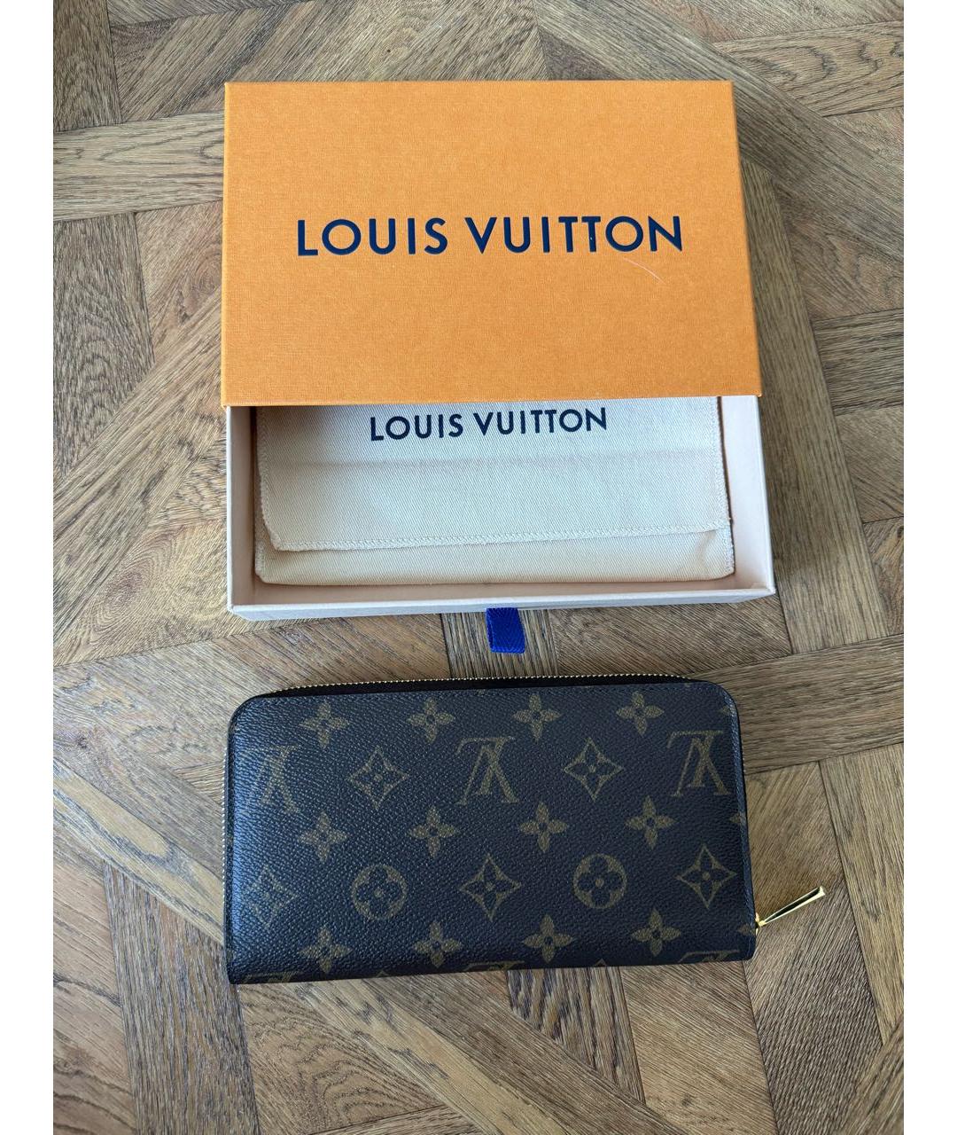 LOUIS VUITTON Коричневый кошелек, фото 4