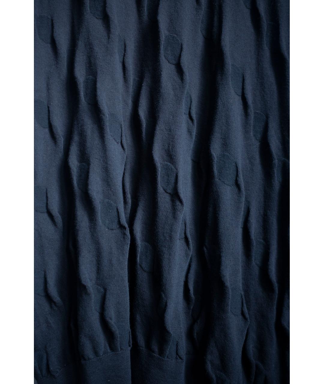 YOHJI YAMAMOTO Черное хлопковое повседневное платье, фото 2